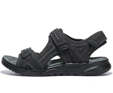 Чоловічі сандалі JOMIX на липучці, літні відкриті тапочки для трекінгу, чорні (43 EU)