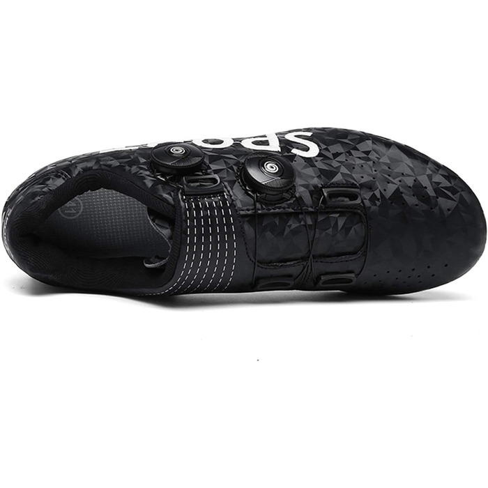 Велосипедні шкарпетки Radsport: чоловічі та жіночі шкарпетки для шосе та MTB велосипедів, антиковзаюча підошва, дихаючі, SPD, білі (41 EU, вузька колодка, чорний)