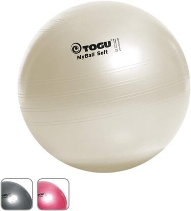 Гімнастичний м'яч TOGU MyBall Soft 65 см, рубіново-червоний