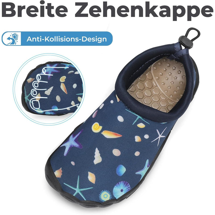 Дитячі шльопанці Mishansha для плавання та басейну: дихаючі, швидковисихаючі, антиковзкі, розмір 24-35, блакитні