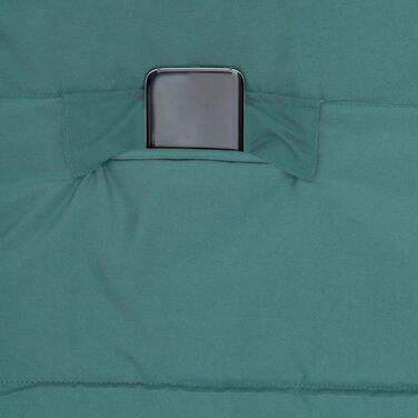 Спальний мішок Qeedo Buddy XL 8 XXL, для дорослих та підлітків (до 220 см), 3 сезони, літо, Outdoor, Peach Skin (зелений)