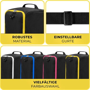 Чохол для лижних черевиків STYNGARD з відділенням для шолома та лижного спорядження, 40 л, модель Zermatt, чорно-білий (чорно-жовтий)