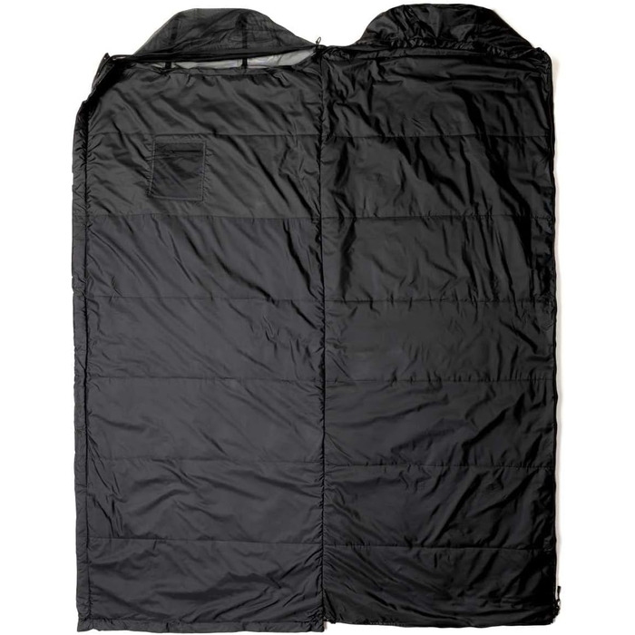 Сплячий мішок Snugpak Jungle Bag WGTE з вбудованою москітною сіткою - Легкий, гігієнічний спальний мішок та універсальний ковдр - для кемпінгу та експедицій у тропічних умовах (Чорний, права блискавка)