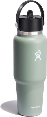 Термос-гідрофляга Hydro Flask 946 мл з широкою шийкою, соломинкою Flex, вакуумною ізоляцією TempShield, з нержавіючої сталі, BPA-free, колір Agave