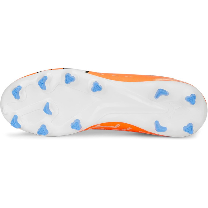 Жіночі футбольні бутси PUMA Ultra Play FG/AG, розмір 40 EU, кольори: Ultra Orange, Puma White, Blue Glimmer