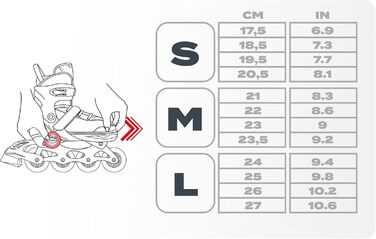 Дитячі ролики Meteor Rox з регулюванням, рожево-сірі. ABEC-7 підшипники, PU колеса 72мм, рама з алюмінію. Розміри S30-33, M34-37, L38-41