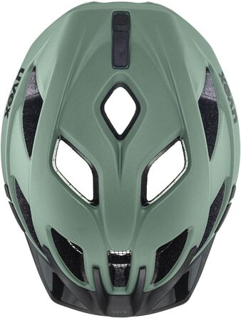 Велошолом Uvex Active CC універсальний, зелено-чорний, 52-57 см, індивідуальне регулювання, сумісний з LED