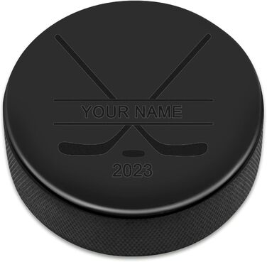 Персоналізована хокейна шайба з гравіюванням імені