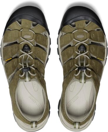 KEEN Newport - чоловічі водяні сандалі з закритим носком, шкіряні (44 EU, Martini Olive Brindle)