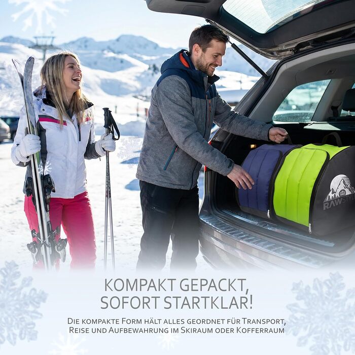 Чохол для лижних черевиків BambiniWelt Rafael K. - місткий, водонепроникний, з ручками та плечовими ременями, чорно-бордовий