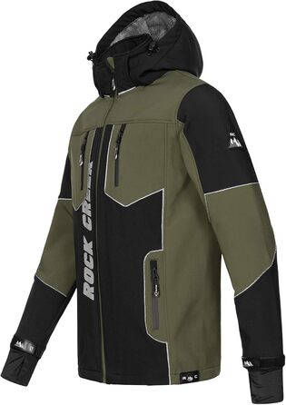 Чоловіча куртка-софтшелл Rock Creek Outdoor H-237, чорна, розмір S