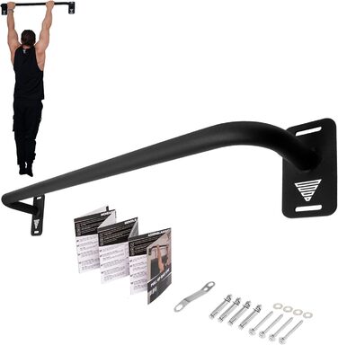 Климмер GORNATION для дверного прорізу: турнік, бруси для підтягувань, віджимань та інших вправ. Ідеально для калістеніки та загального фітнесу (чорний).