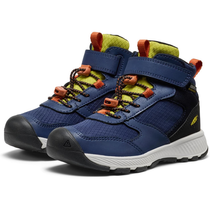 KEEN Skua Mid - водонепроникні трекінгові черевики для дітей та дорослих (37 EU, Naval Academy Rogue Green)