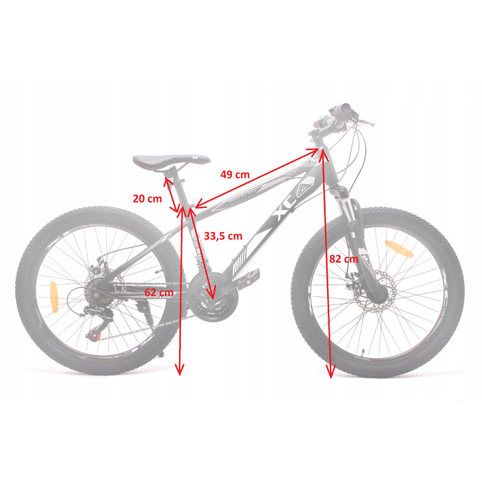 Велосипед Rower XC 240, рама 13 дюймів, чорний