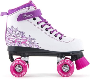 Роликові ковзани SFR Vision II Quad, чорний/синій, 38 розмір, багатоколірні (білий/рожевий)