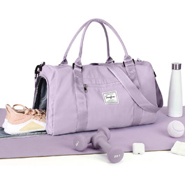 Спортивна сумка HYC00 для жінок та чоловіків, дорожня/гімнастична сумка з відділенням для мокрого одягу та взуття, сумка для плавання, йоги, тренувань, армійного стилю (зелений)