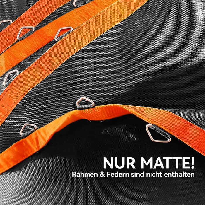 Стрибкова Мат для Трампліна SPORTNOW, Кругла Платформа, Поліпропілен, Помаранчевий