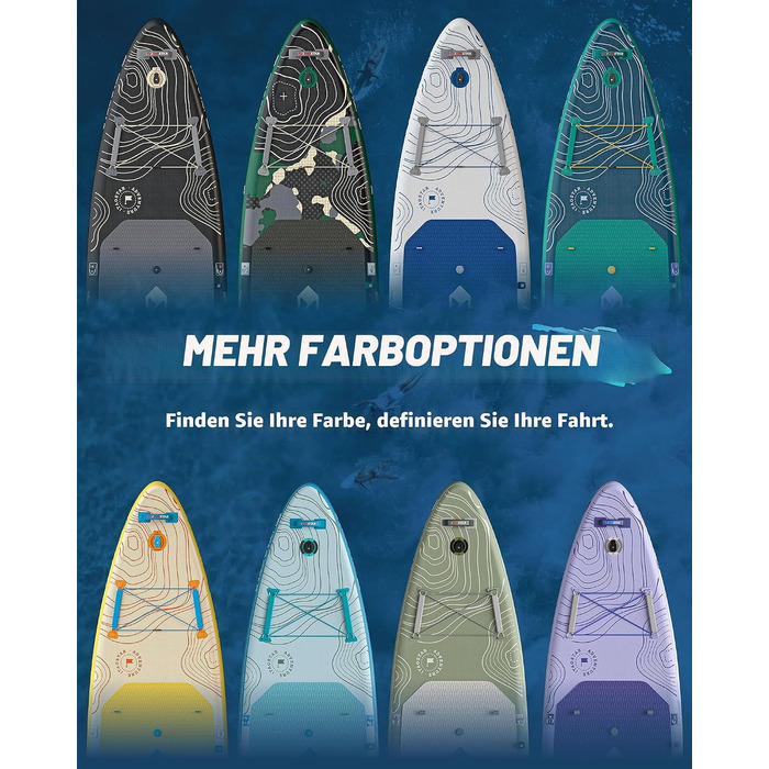 SUP-дошка iTAOSTAR Adventure 365x88/99 см, надувна, з сидінням, темно-зелена – для підлітків та дорослих