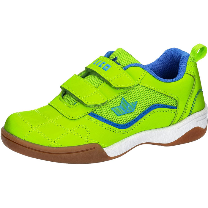 Дитячі спортивні залатно-розстібні кросівки Lico Sloan (34 EU, блакитний, лимонний)