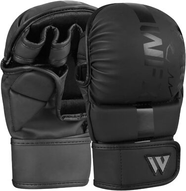 Боксерські рукавички WFX для MMA, боротьби, муай-тай та кікбоксингу з відкритою долонею та регульованою підтримкою зап'ястя