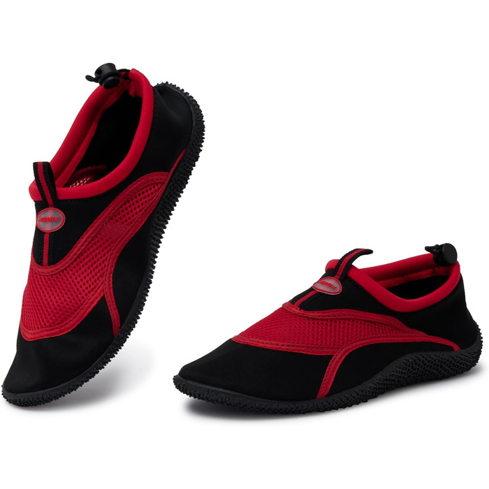 Шкарпетки для плавання JOMIX: унісекс, чорно-червоні, для дорослих та дітей, для басейну та пляжу, швидковисихаючі