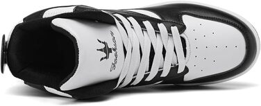 Чоловічі кросівки для бігу High Top, трекінгові черевики, фітнес-кросівки, білі (46 EU, 730 Weiß Schwarz)