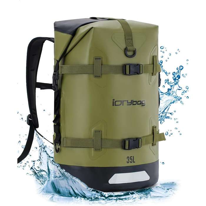 Водонепроникний рюкзак IDRYBAG 35L/55L для подорожей, каякінгу, SUP та плавання
