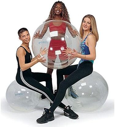 Гімнастичний м'яч Gymnic Opti-Ball прозорий 65 см для фітнесу