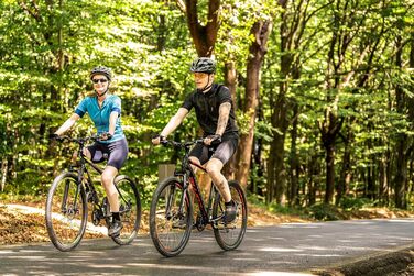 Гірський велосипед Licorne Bike Diamond Premium з алюмінієвою рамою, 21 швидкість, дискові гальма, регульована вилка, 27.5 дюймів, чорно-лаймовий