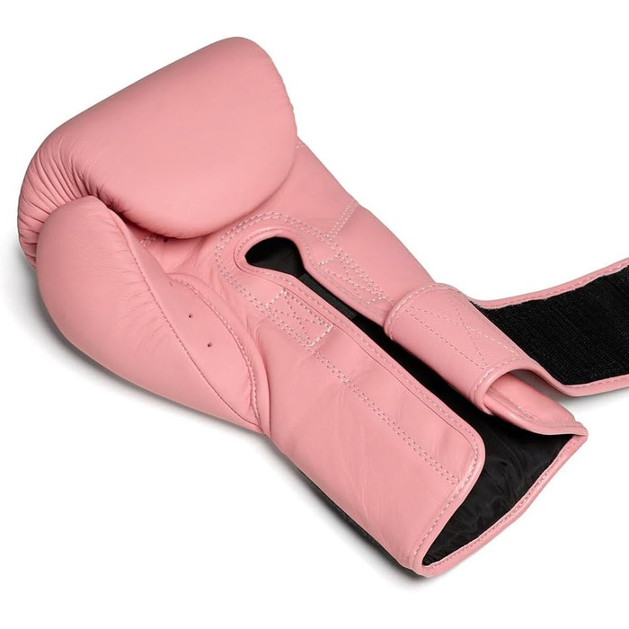 Боксерські рукавички Flow Challenge з натуральної шкіри для спарингу та тренувань (Муай Тай, кікбоксинг, ММА, бойові мистецтва), чоловічі та жіночі, рожеві, 10 oz