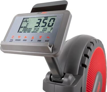 Веслувальний тренажер Fitfiu Fitness RA-300 з повітряним опором, 12 рівнів навантаження, складаний, м’яке сидіння, для кардіо та крос-тренувань, максимальна вага користувача 110 кг