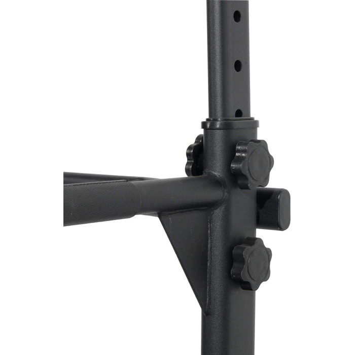 Турнік-стійка DlandHome для турніку, віджимань та підтягувань, регульована, чорна (75 x 82 x 165~210 см)