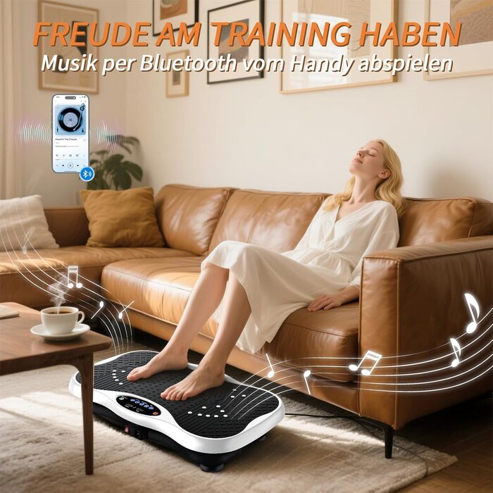 Віброплатформа для дому з пультом та Bluetooth, Vibro Shaper для всього тіла