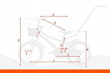 Дитячий велосипед Tabou 16 дюймів, сталевий, багатоколірний, з аксесуарами