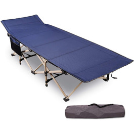 Розкладне ліжко для кемпінгу CampMax - XXL, 190x71x38 см, 226 кг, для відпочинку на природі, блакитне
