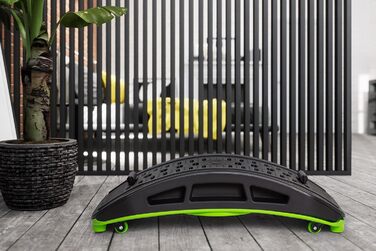 Вібраційна фітнес-платформа GLOBAL RELAX Zen Shaper Balance зелена | Осцилююча дошка для схуднення, масажу стоп, Bluetooth