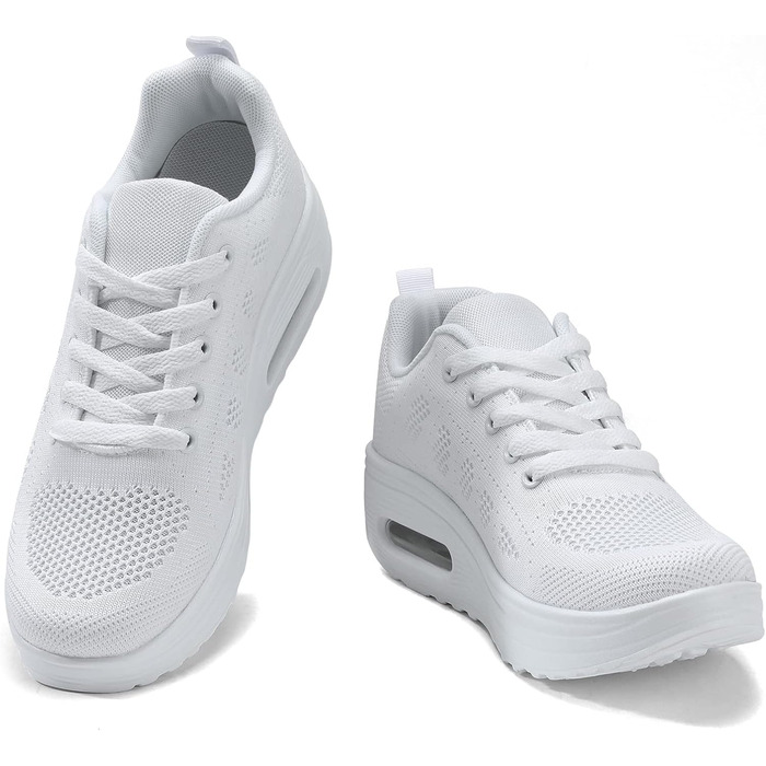 Жіночі бігові кросівки AHICO: легкі, дихаючі, для бігу та прогулянок (37 EU, білий)
