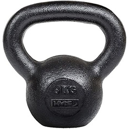 Гиря для фітнесу KZG 6 кг – спортивна гантеля для тренувань, зміцнення м'язів, вага 6 кг, для рук і тіла