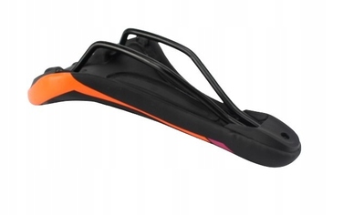 Зручне велосипедне сідло MTB, спортивне, чорно-помаранчеве 37602