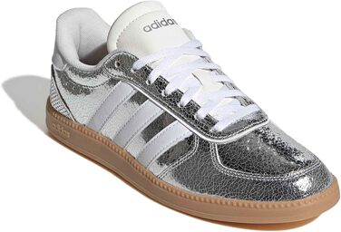 Жіночі кросівки adidas Breaknet Sleek (40.5 EU, сріблястий/білий, пісочна підошва)