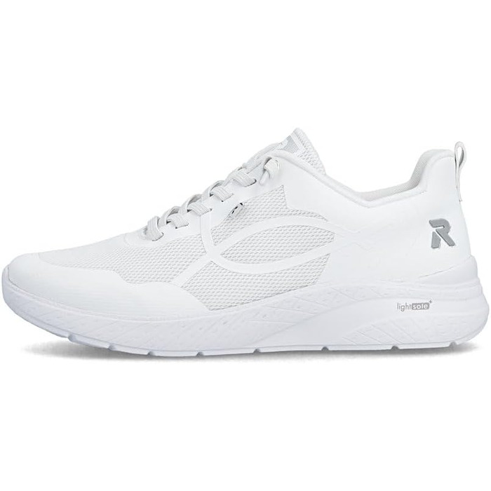 Жіночі білі кеди Rieker Low-Top M8551, низькі прогулянкові кросівки зі знімною устілкою, розмір 41 EU