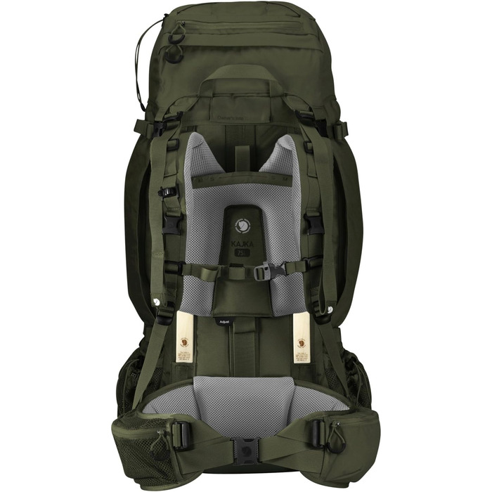 Рюкзак Fjällräven Kajka для туризму, унісекс, 80 л, лісовий зелений, 37×80×29 см