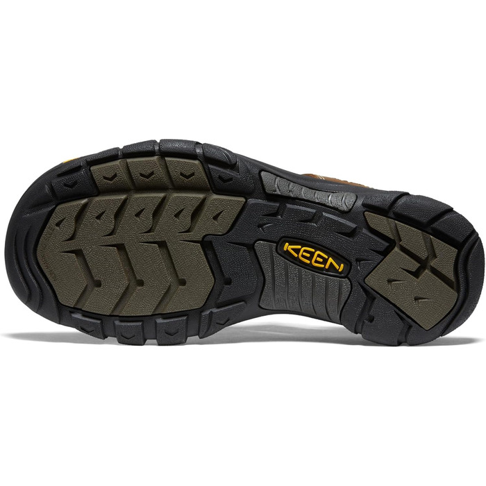 Чоловічі сандалії KEEN Newport з закритим носком, шкіряні, коричневі, 41 EU - зручні та довговічні