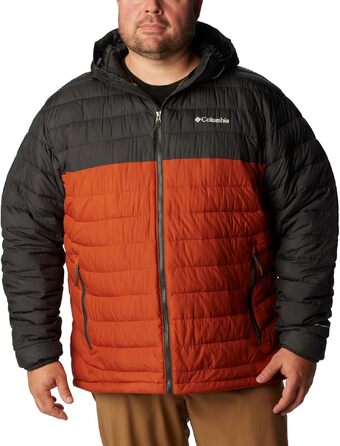 Чоловіча куртка Columbia Powder Lite з капюшоном, колір Warp Red Tiburón, розмір XL