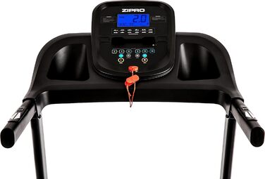 Бігова доріжка Zipro Tekno з нахилом, домашній тренажер до 14 км/год, складаний, потужність 1.5-2.5 к.с., LCD-дисплей, тримач, 12+3 програм, вага до 120 кг
