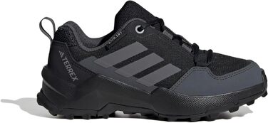 Дитячі трекінгові черевики Adidas Terrex Ax4R RAIN.RDY, 34 EU, чорно-сіро-сірі