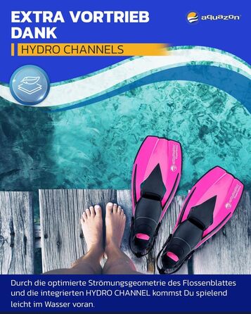 Регульовані ласти Flossen Experience для плавання та снорклінгу, дитячі та дорослі, для підводного плавання та купання