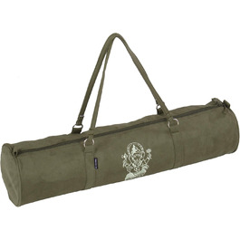 Сумка для йоги Yogistar Yogibag Style, велюр, 69 см, оливкова, Art Collection, на блискавці