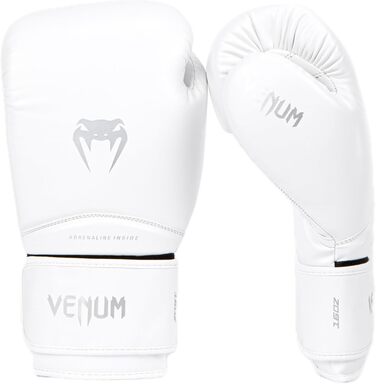 Боксерські рукавички Venum Contender чорного та білого кольору (білий/срібло, 12 Oz, Contender 1.5)