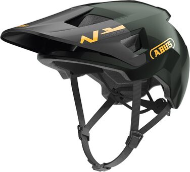 Дитячий велосипедний шолом ABUS YouDrop, зелений, розмір S (48-55 см), для дітей та підлітків, з отвором для хвостика